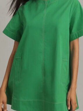 Maeve by Anthropologie Emmy Swing Mini Dress | Green | EUC | XL